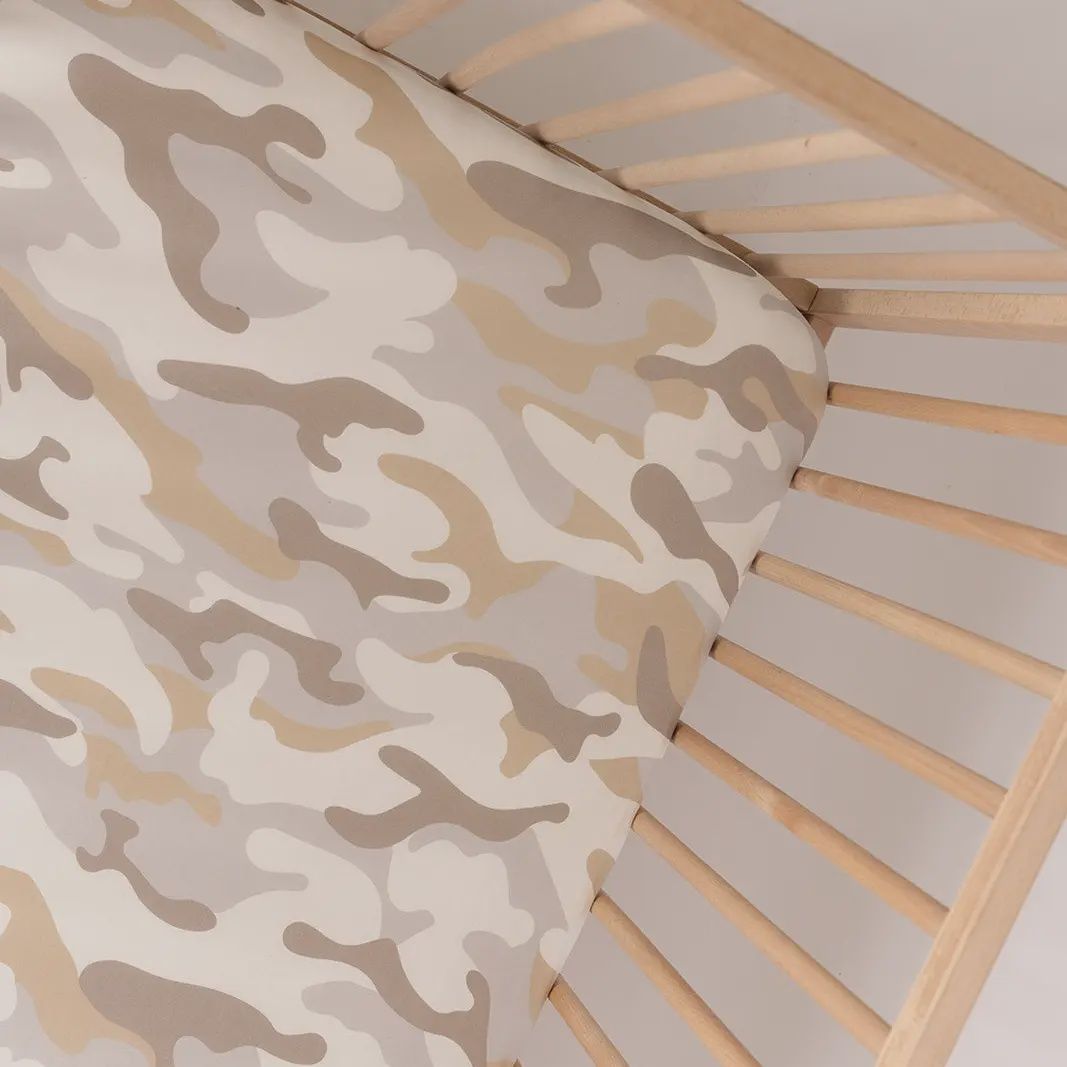 Bamboo Crib Sheet | Camo 2.0