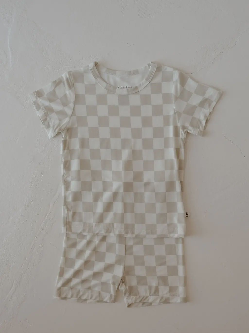 Bamboo Short Set | Checkerboard
