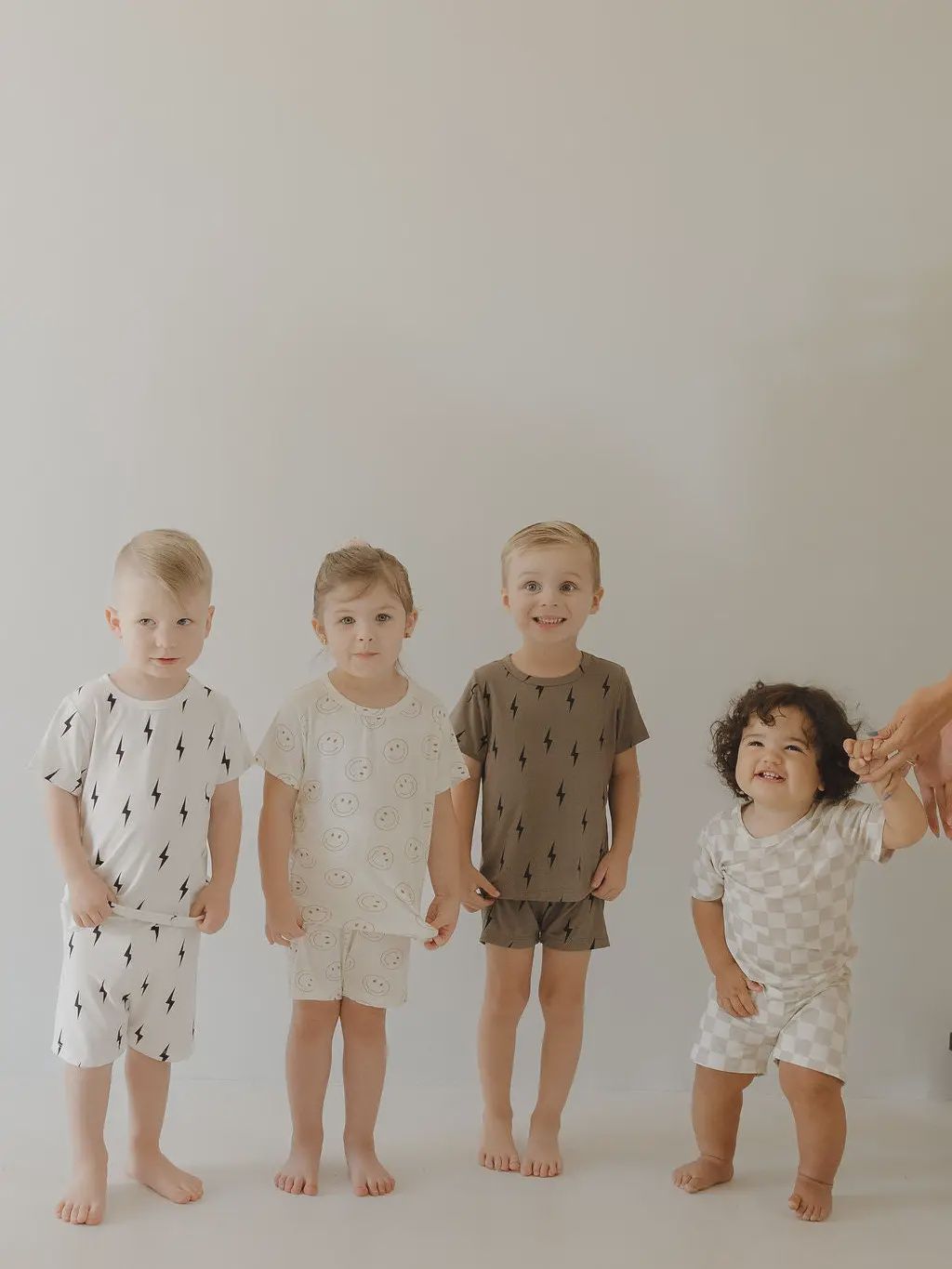 Bamboo Short Set | Checkerboard