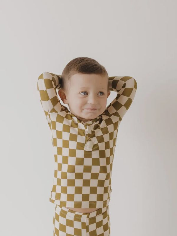 Bamboo Two Piece Pajamas - Olive