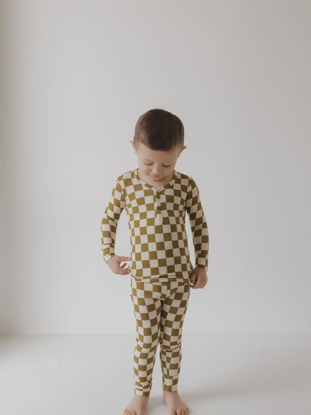 Bamboo Two Piece Pajamas - Olive