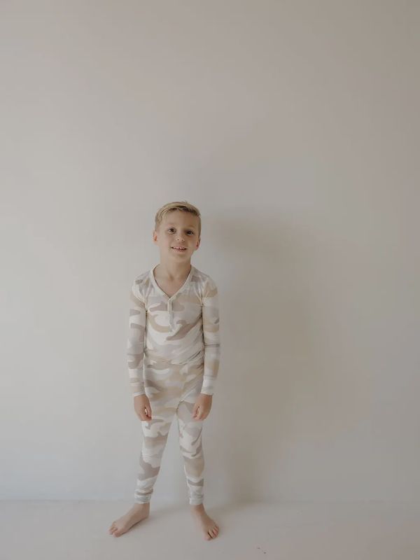 Bamboo Two Piece Pajamas | Camo 2.0