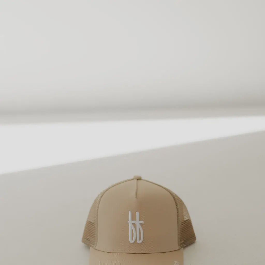 Children's Trucker Hat | ff Tan