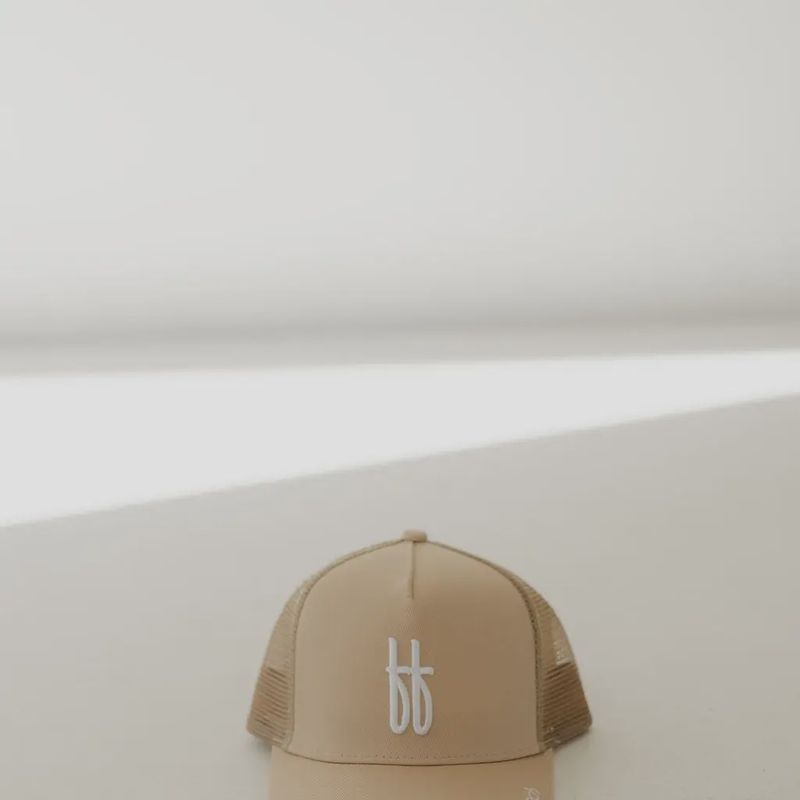 Children's Trucker Hat | ff Tan