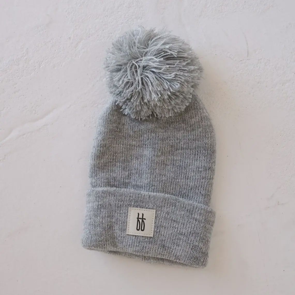 ff Knit Pom Top Beanie | Grey