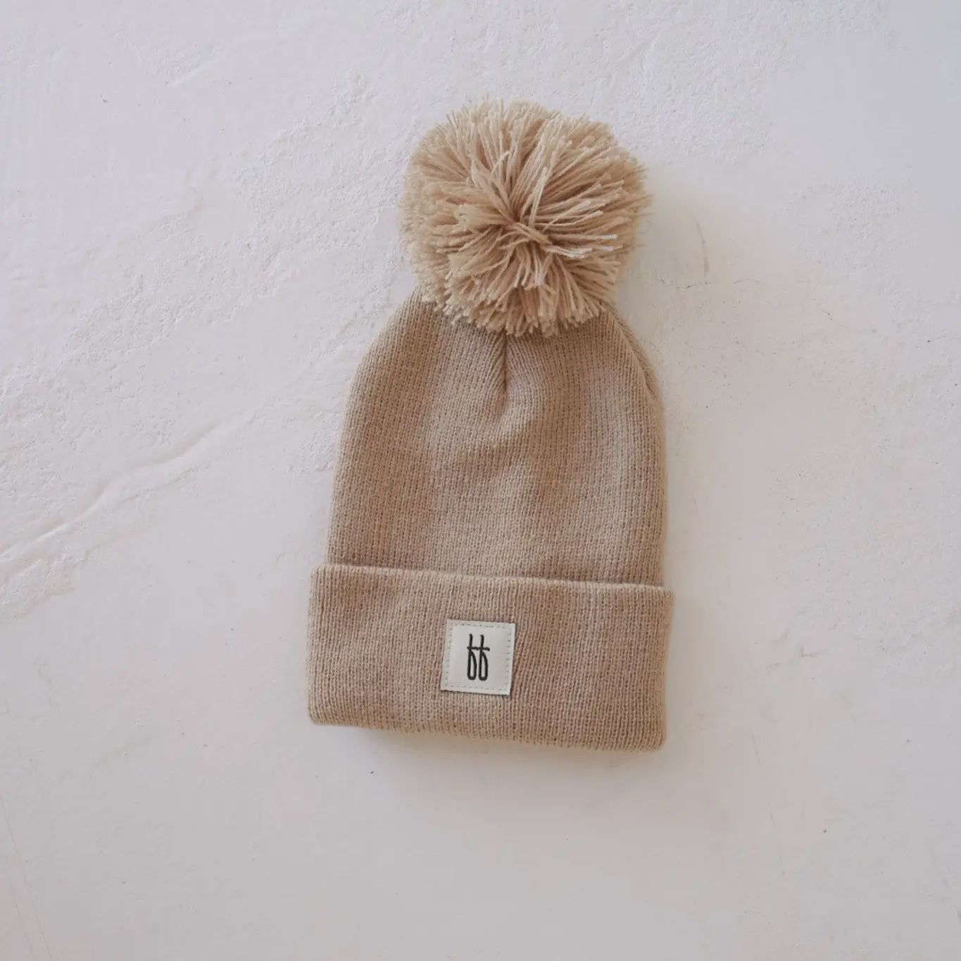 ff Knit Pom Top Beanie | Taupe