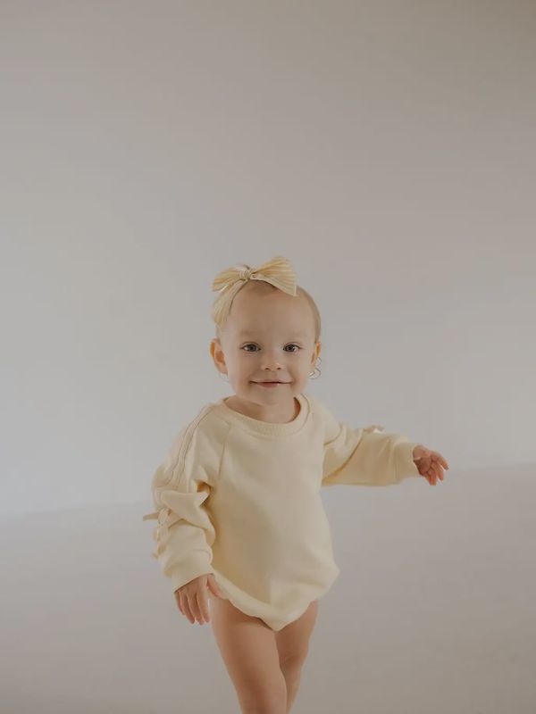Sweatshirt Romper | Buttercream Bows