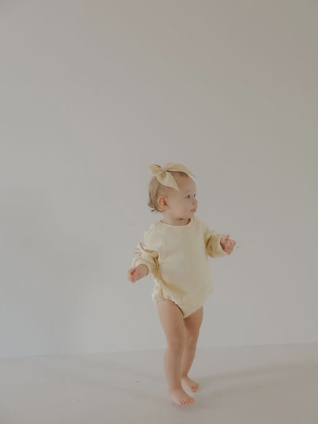 Sweatshirt Romper | Buttercream Bows
