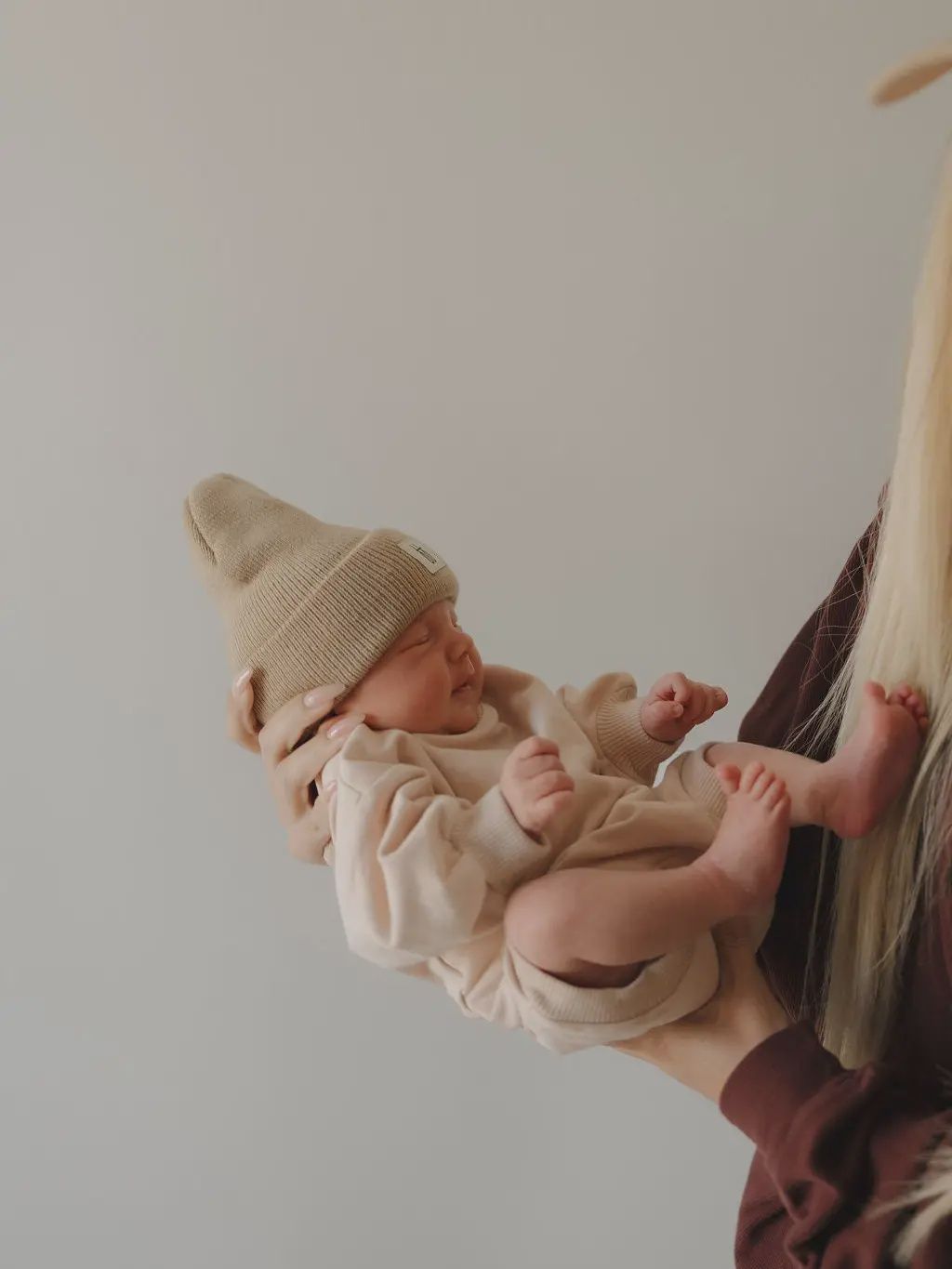 Sweatshirt Romper | Cashew