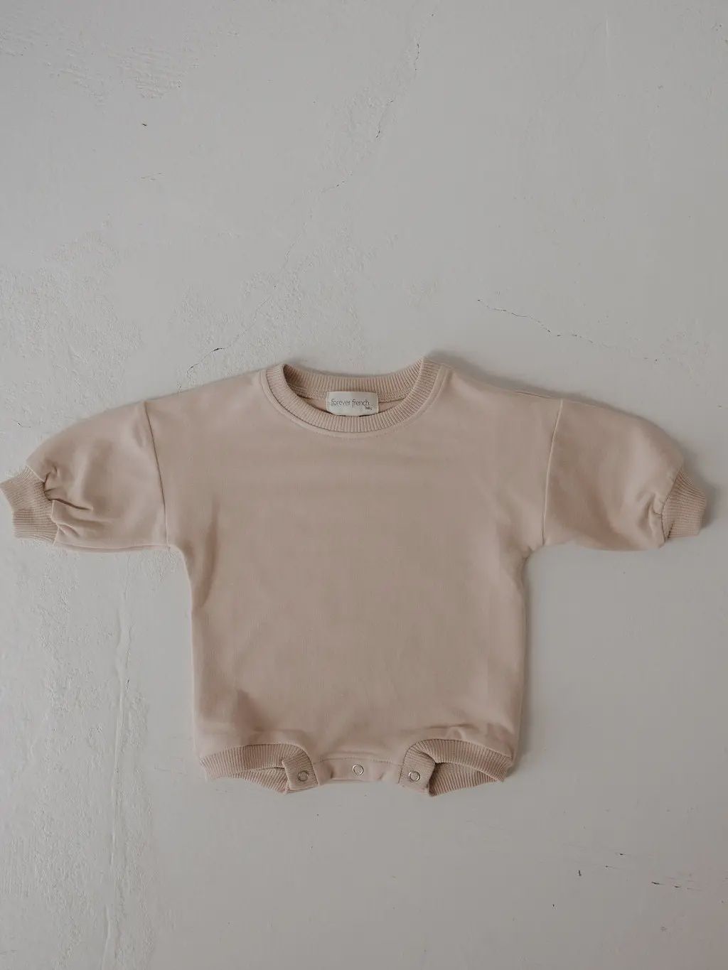 Sweatshirt Romper | Cashew