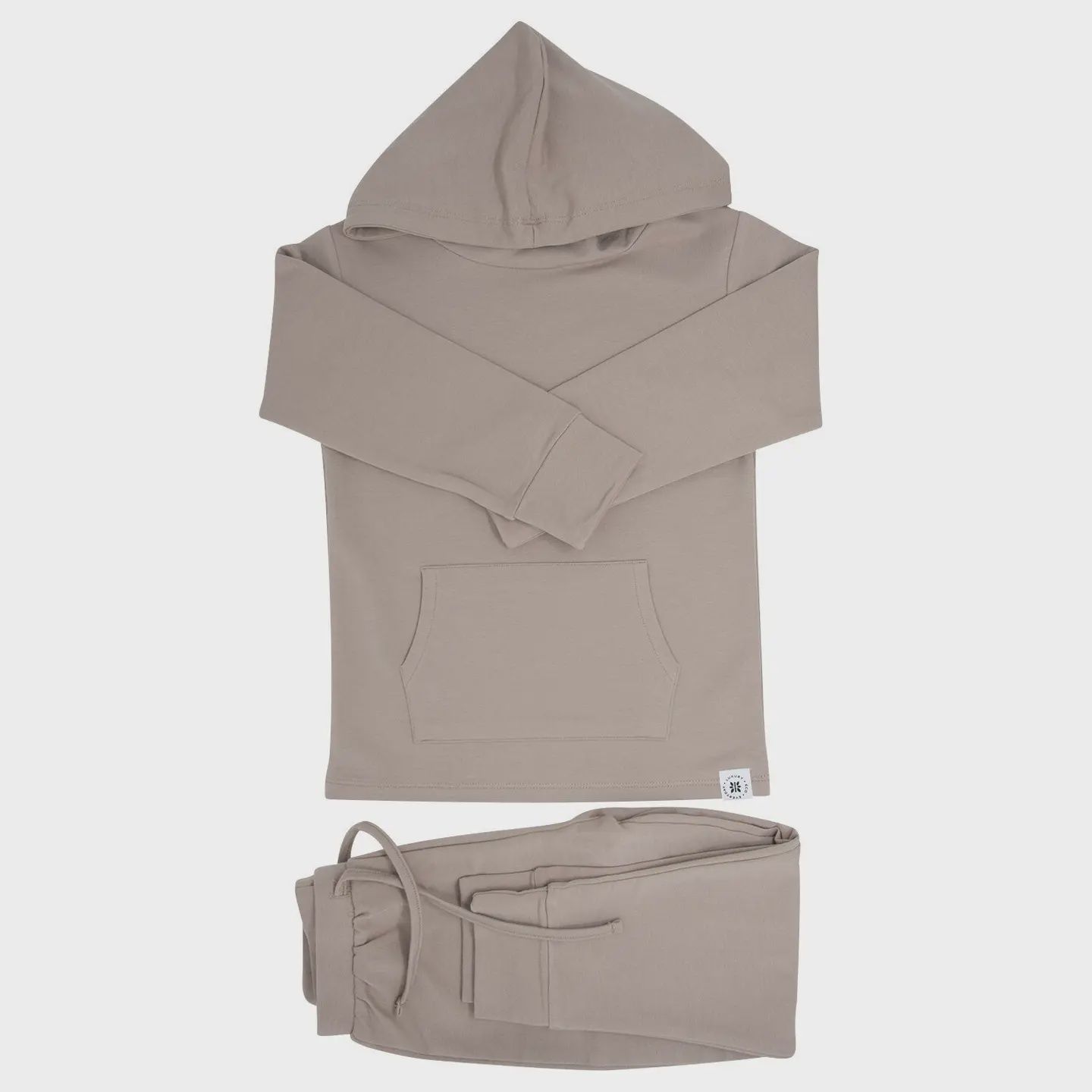 Hooded Jogger Set- Just Taupe French Terry