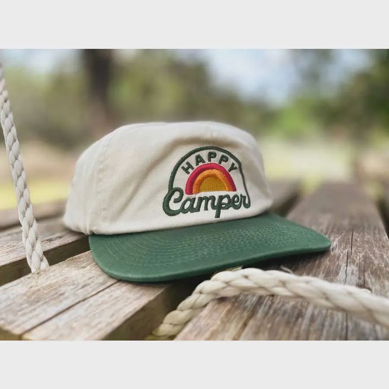 Happy Camper Snapback Hat (Youth)