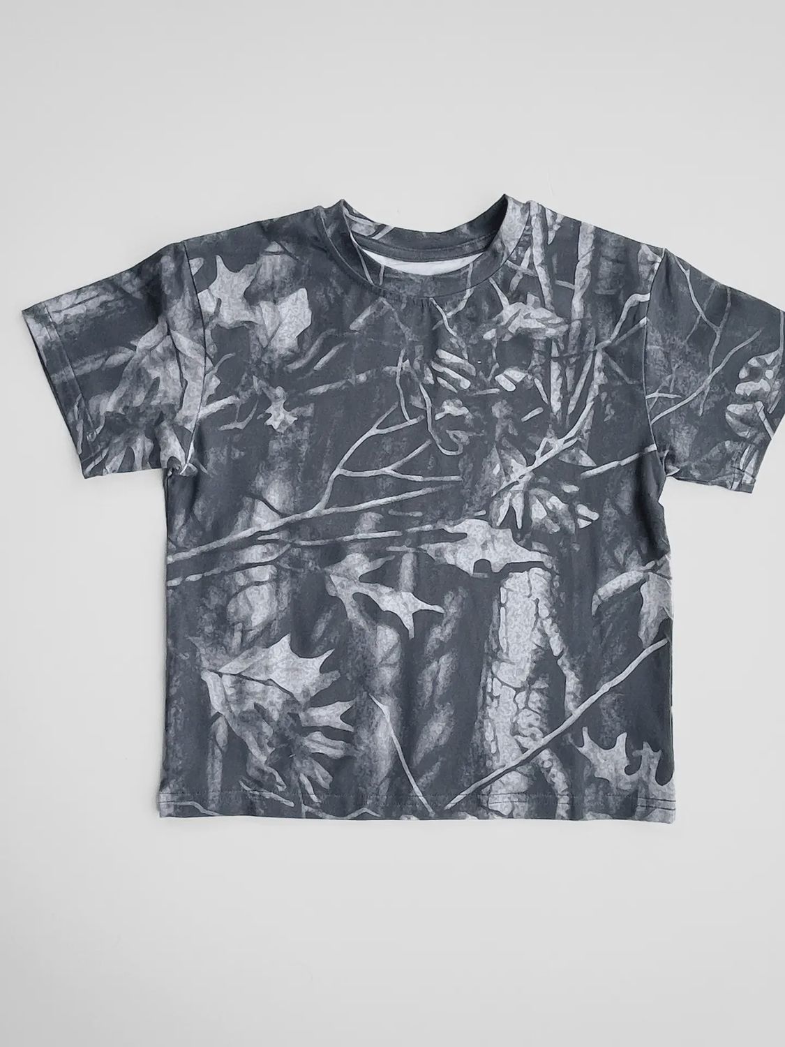 Toddler Camo Tee in Charcoal