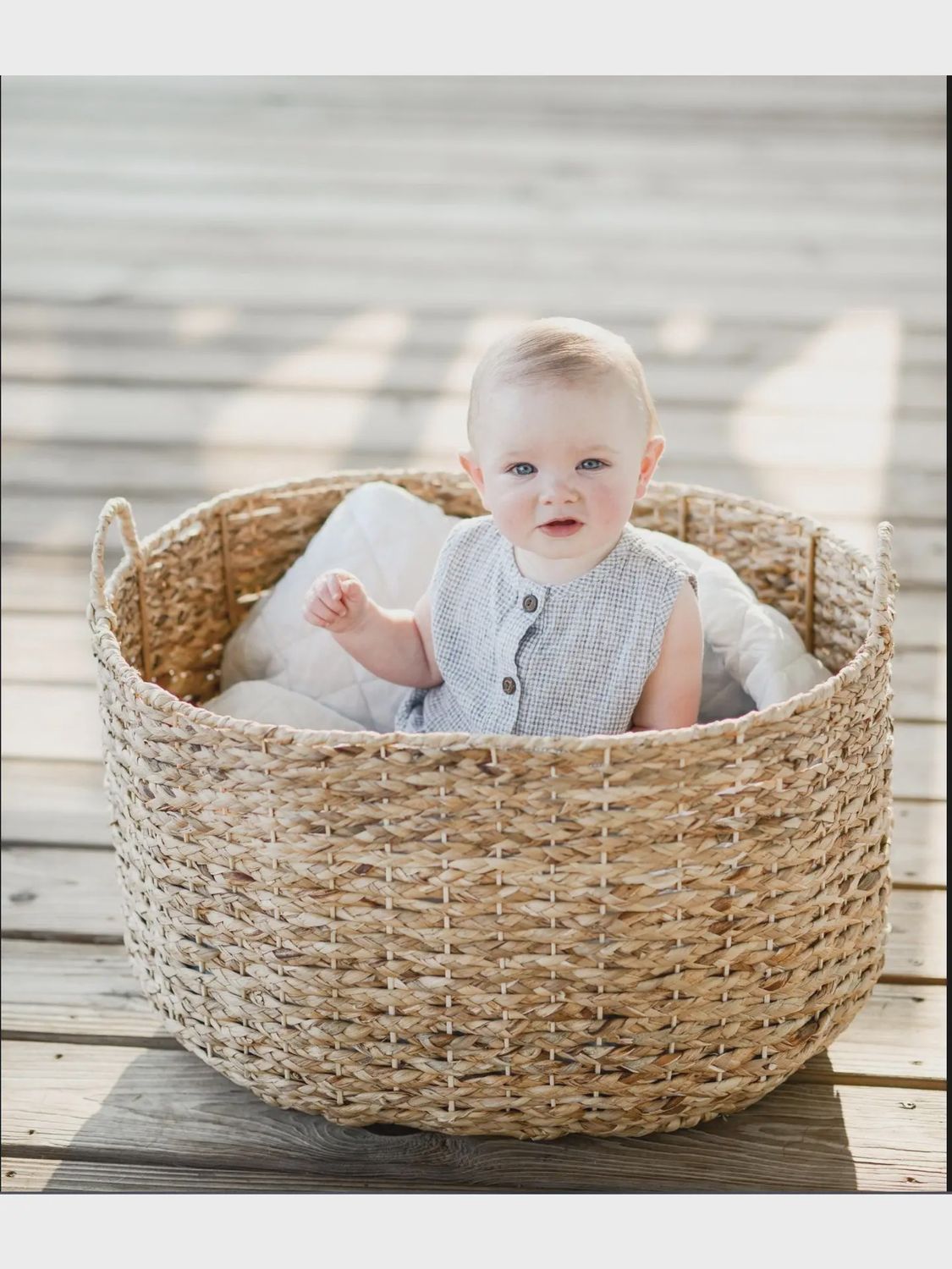 Marco Gingham Romper - Blue Gingham