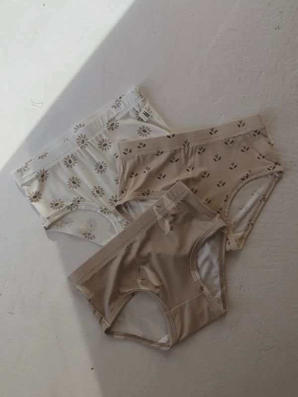 Girl's Bamboo Brief (3 Pack) | Flora, Silly Goose, &amp; Daisy Fields