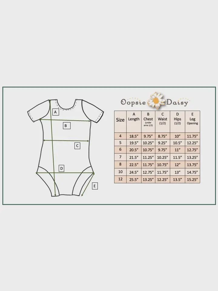 Kids Retro Smiley Face Checkered Dance Gymnastics Leotard