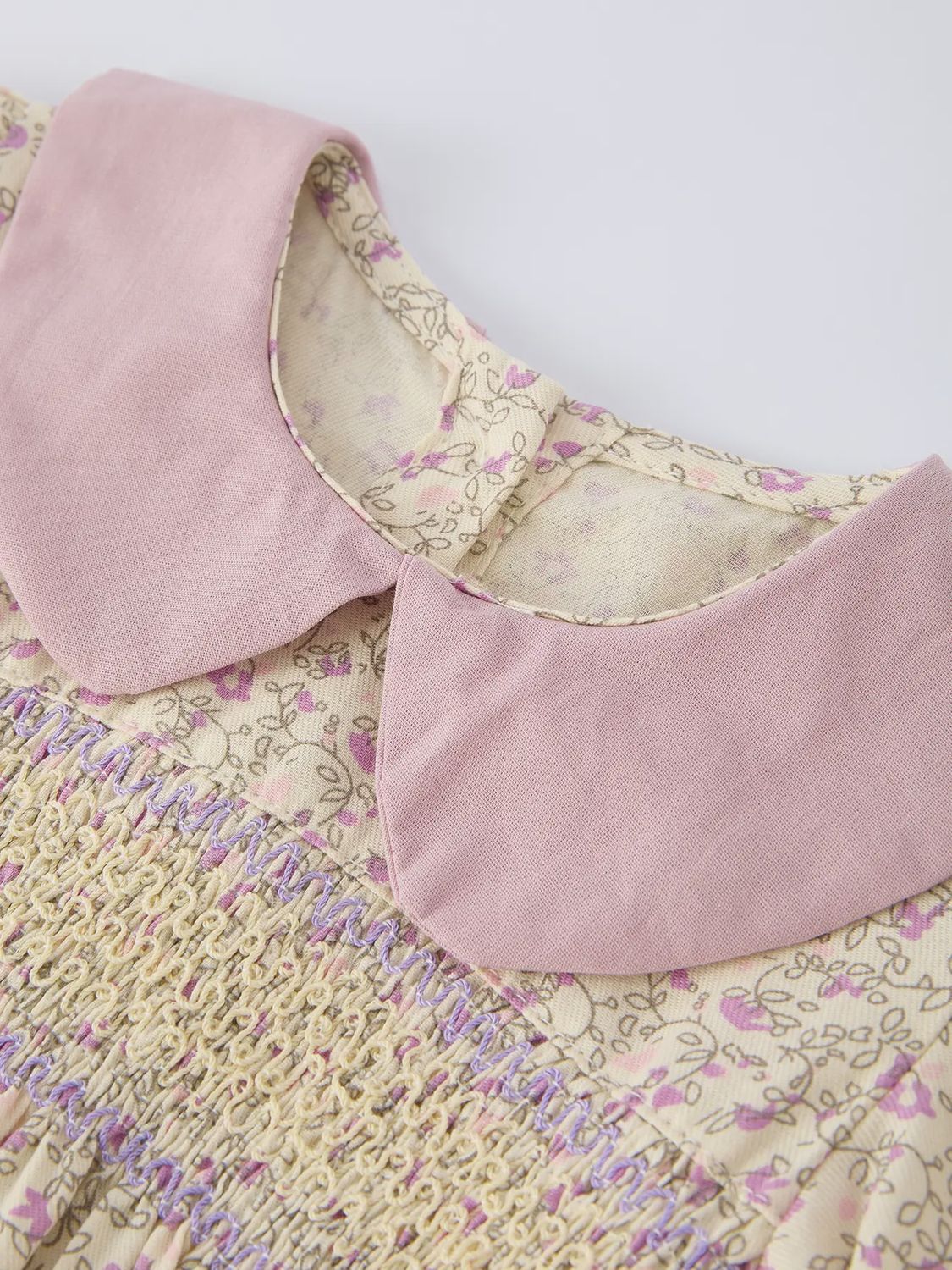 Toddler Girl Vintage Floral Baby Romper