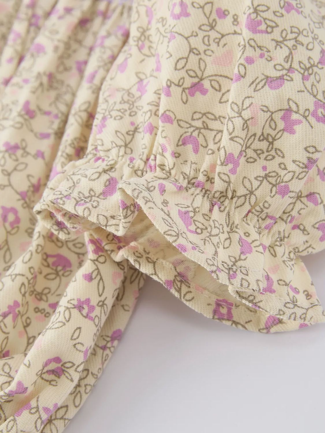 Toddler Girl Vintage Floral Baby Romper