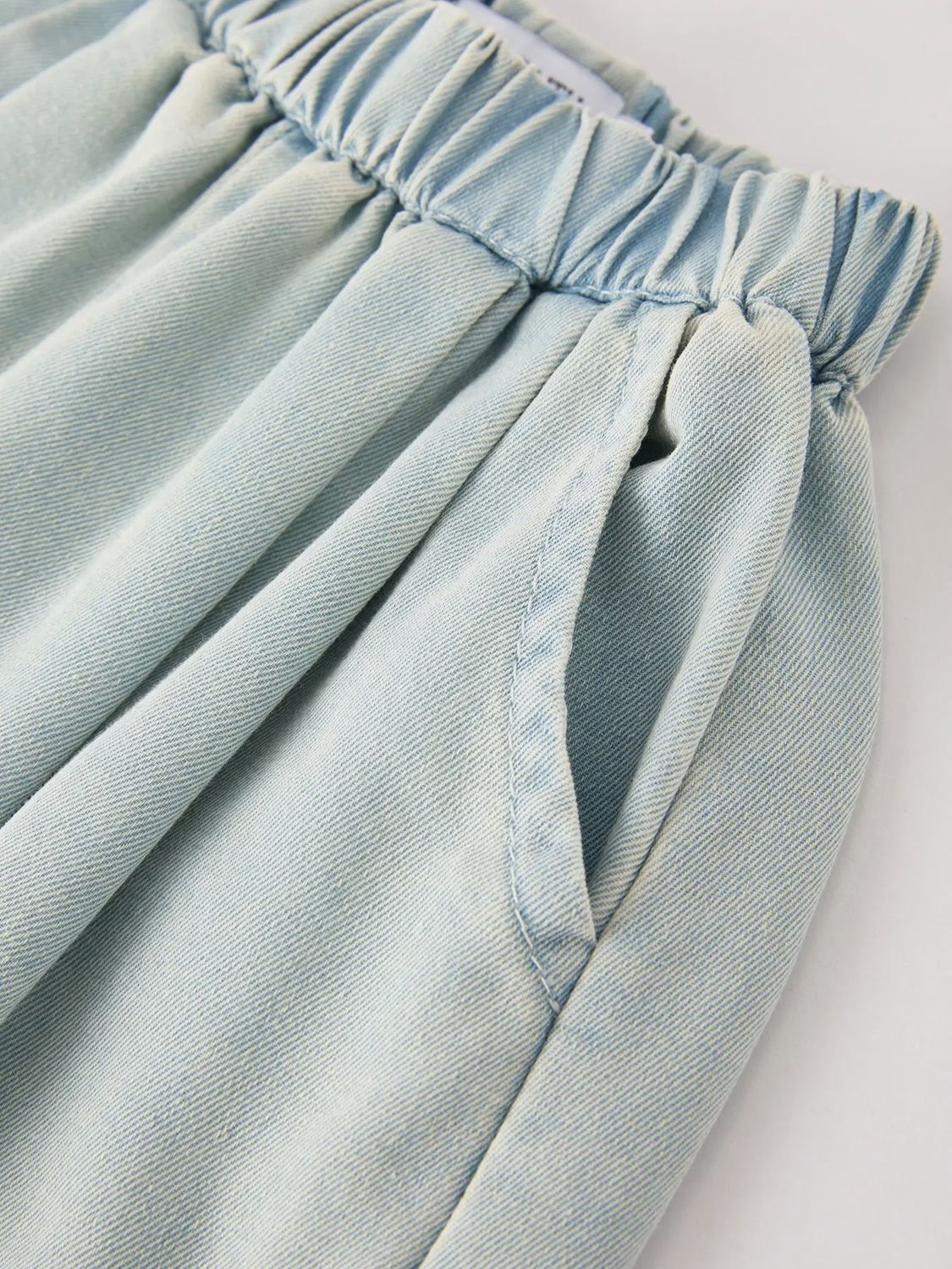 Light Color Denim Lace Girls Set