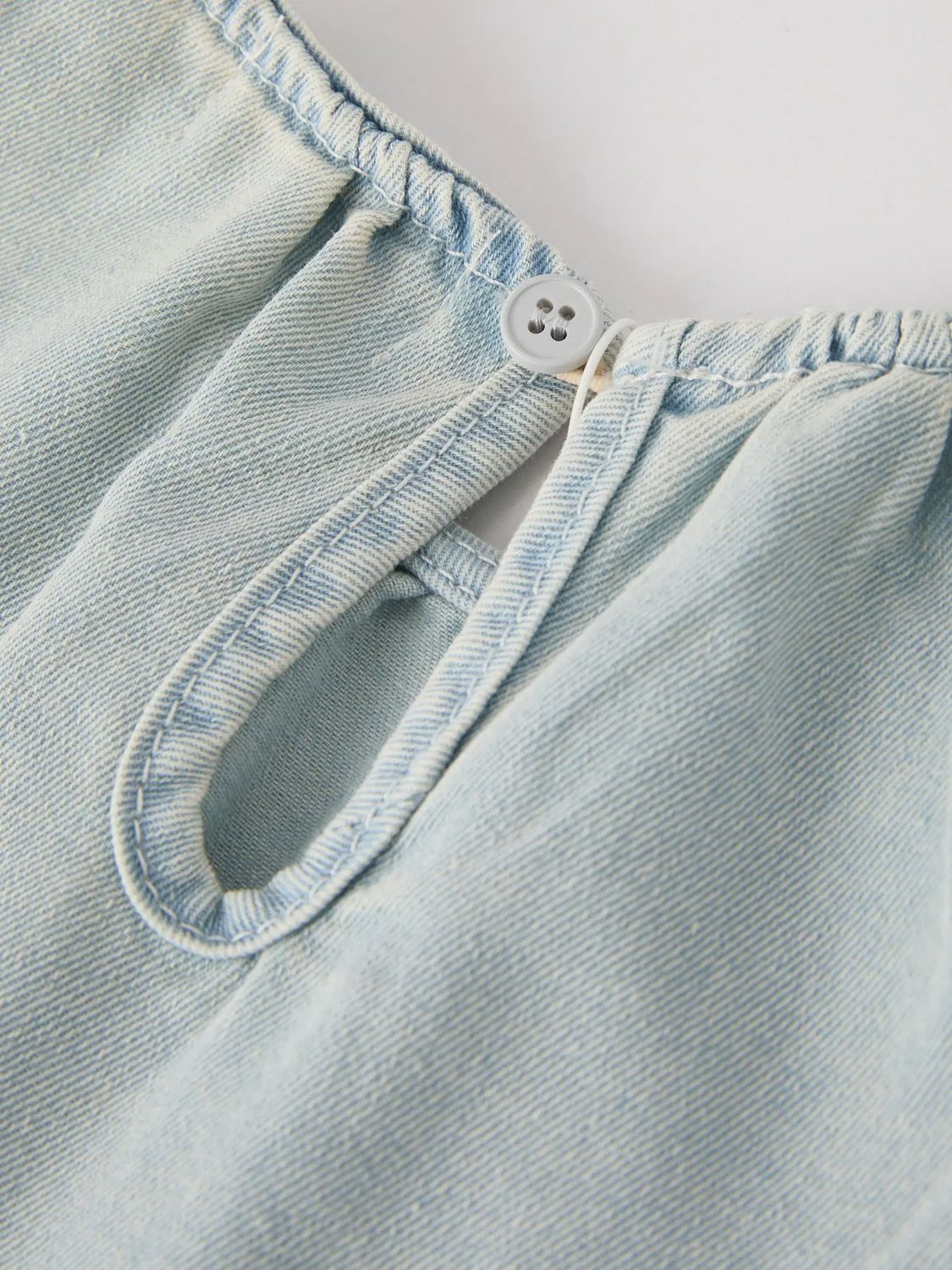 Light Color Denim Lace Girls Set