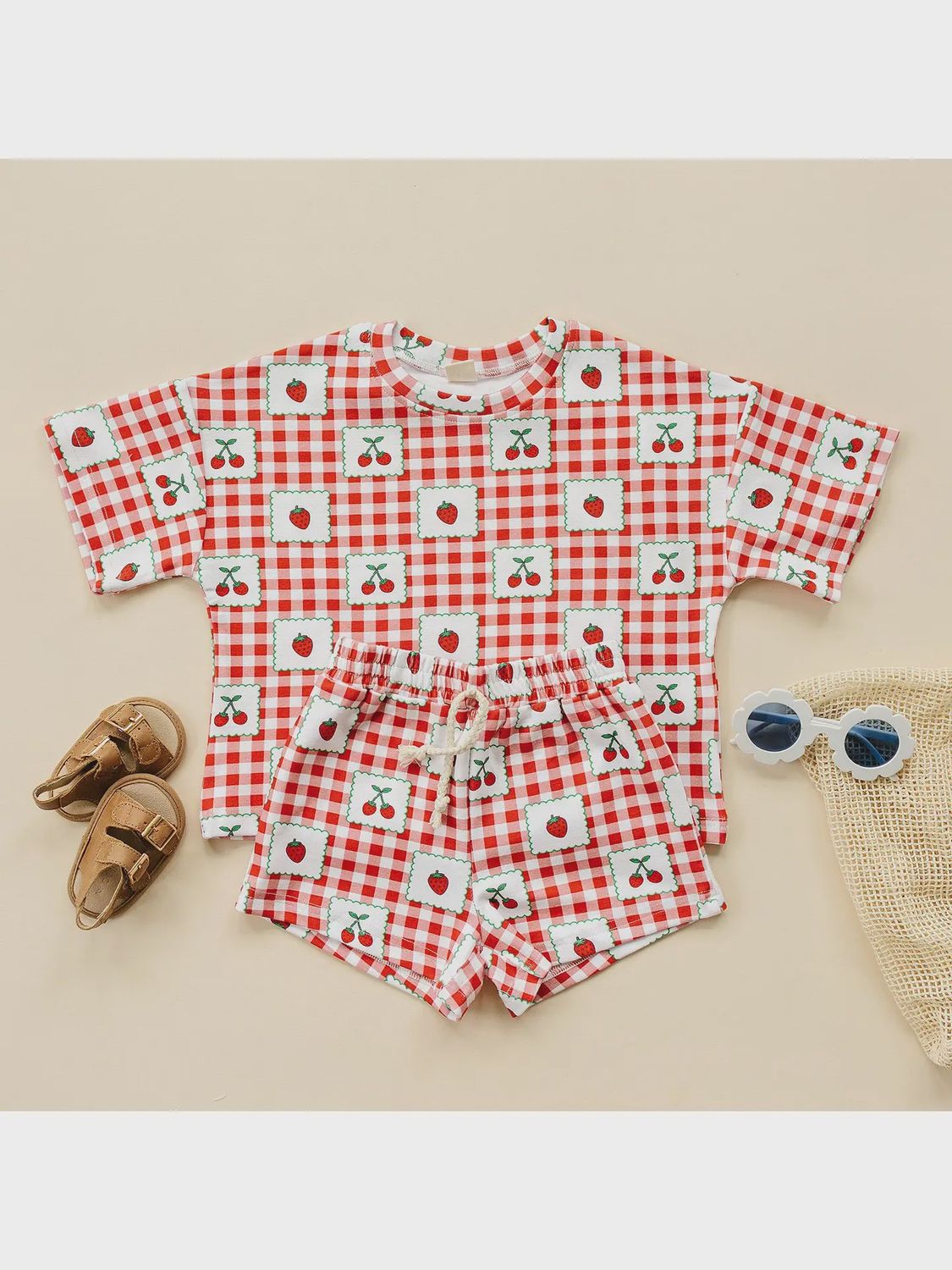 Shorts Set | Strawberry