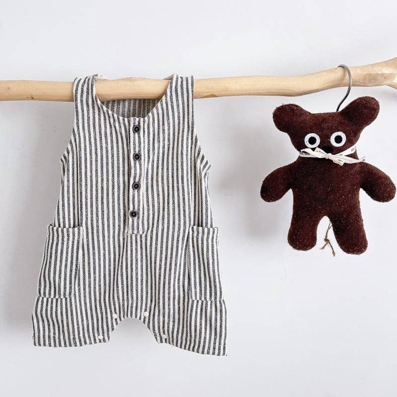 Baby Newborn Striped Sleeveless Romper