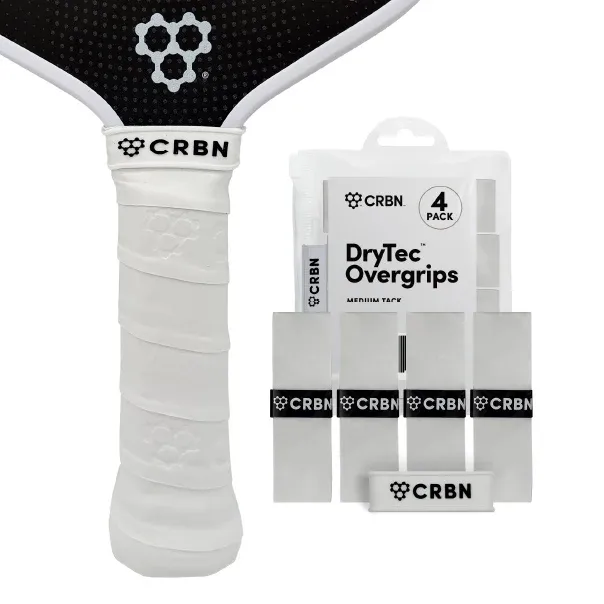 CRBN DryTec™ Overgrips (4 Pack), Color: White