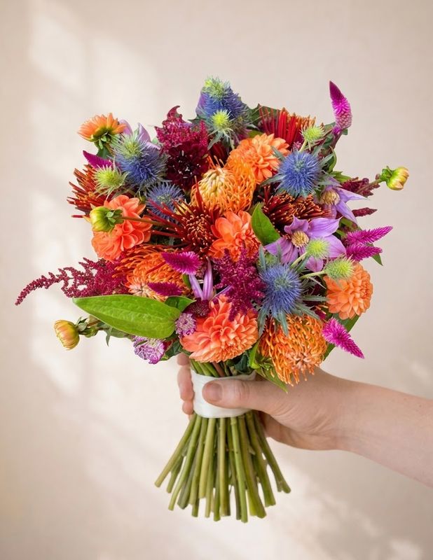 Fall Mixed Hand-Tied Bouquet