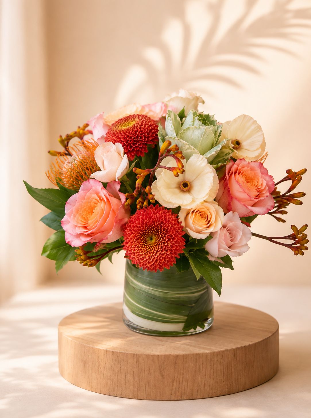 Fall Mixed Vase Arrangements