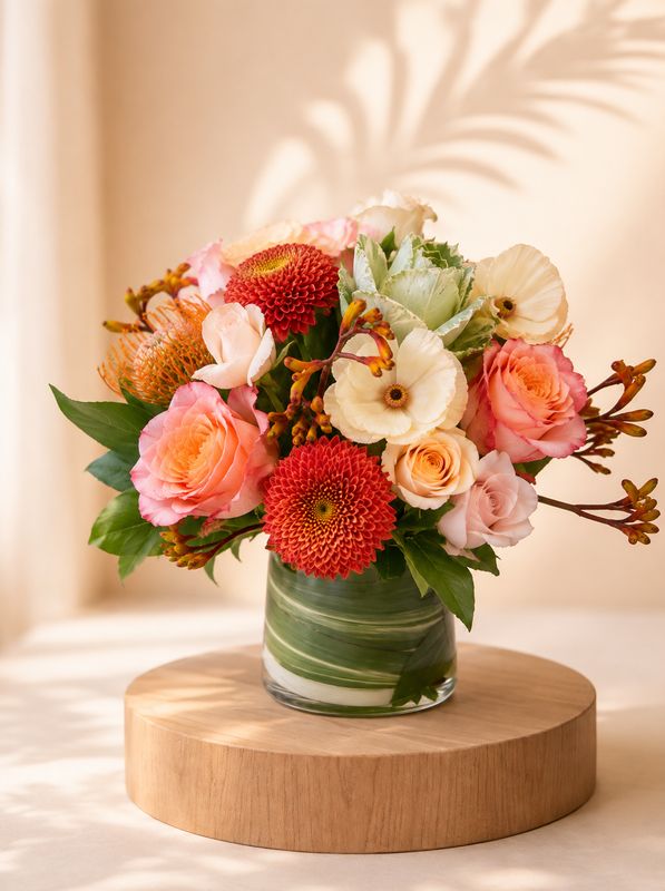 Fall Mixed Vase Arrangements