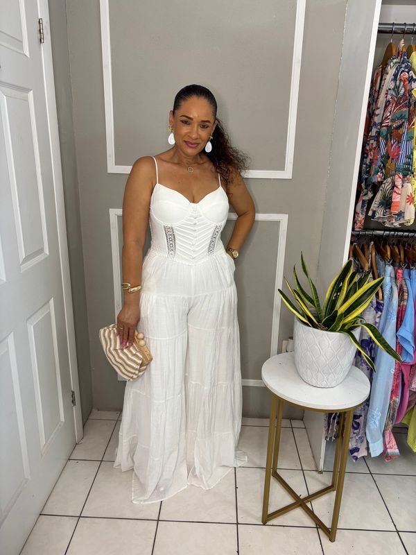 I’m In Love Jumpsuit (white)