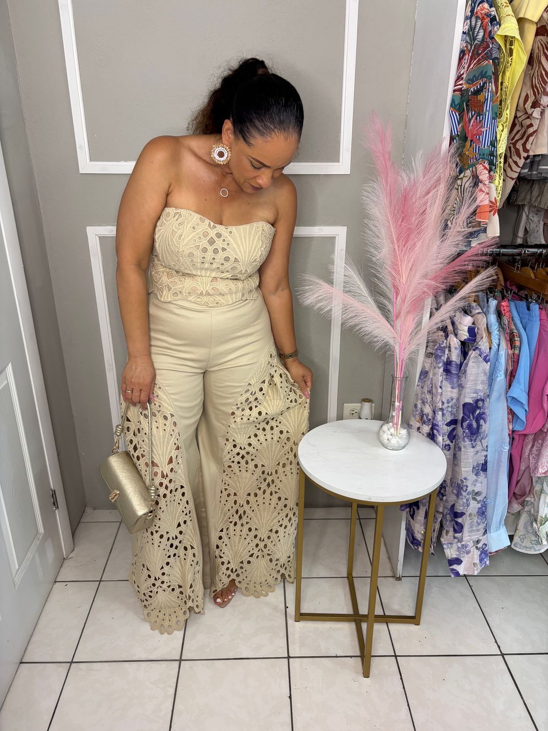 To The Max Pants Set (tan)