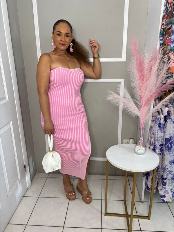 Candy Split Dress (pink)