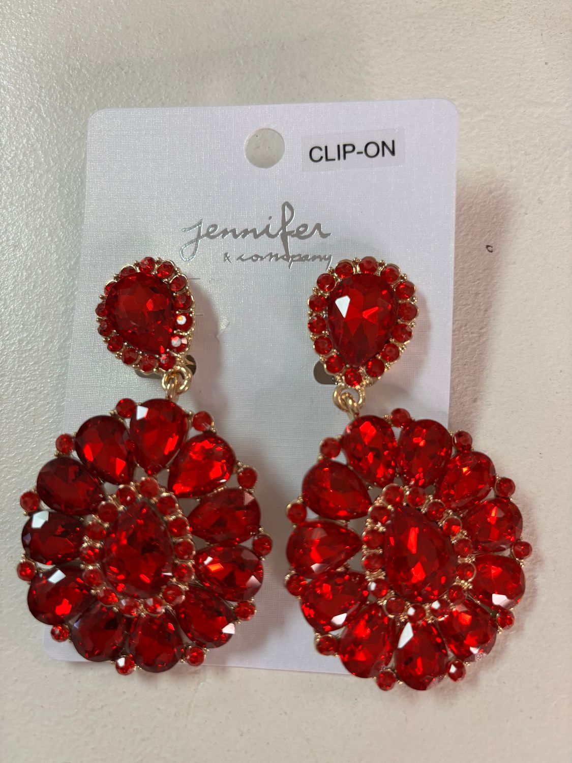 Truly Red Clip-on earring
