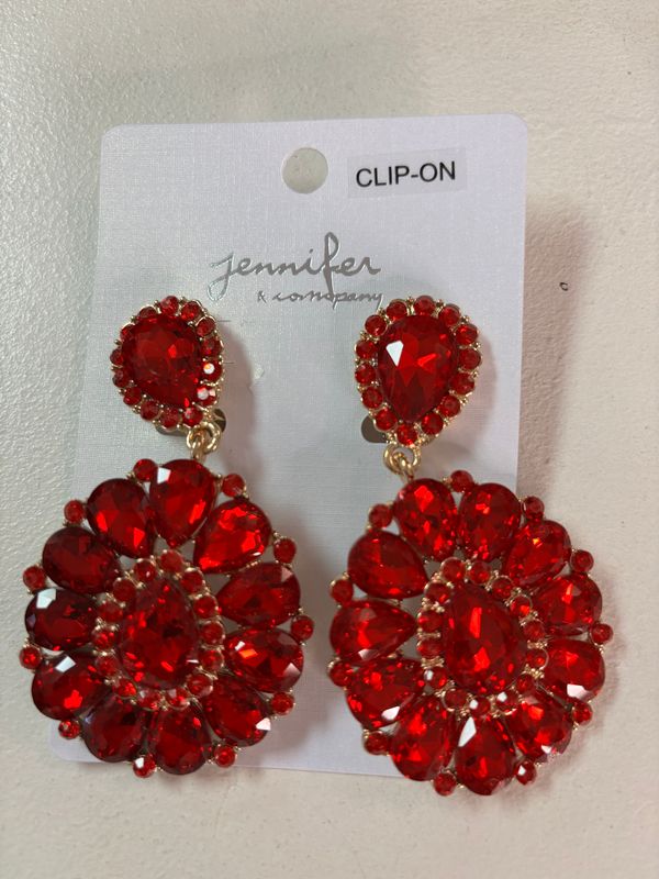 Truly Red Clip-on earring