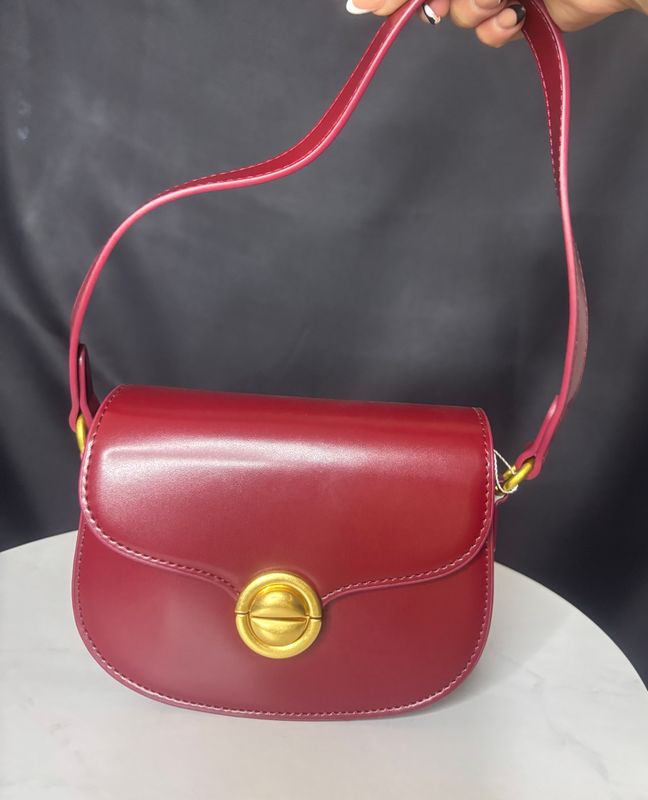 No Basic Bag (maroon &amp; black)