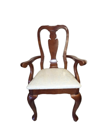 Cherry Wood Dining Arm Chair
