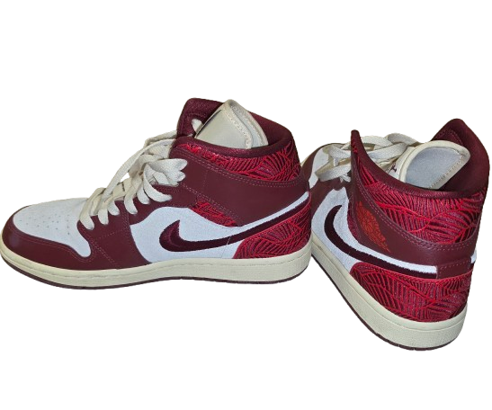 Crimson and Cream Suede Air Jordan Nike