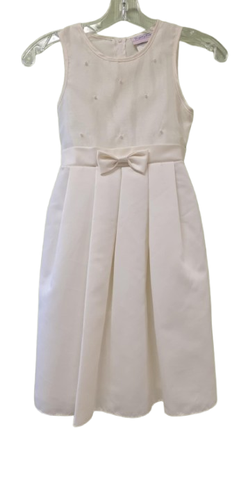 Sugar Plum sleeveless party dress in ivory