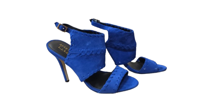 Nicole Miller Artelier Royal Blue Suede Pumps High Heel