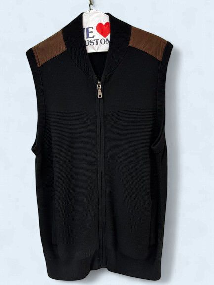 Roundtree &amp; Yorke Black and Brown Vest