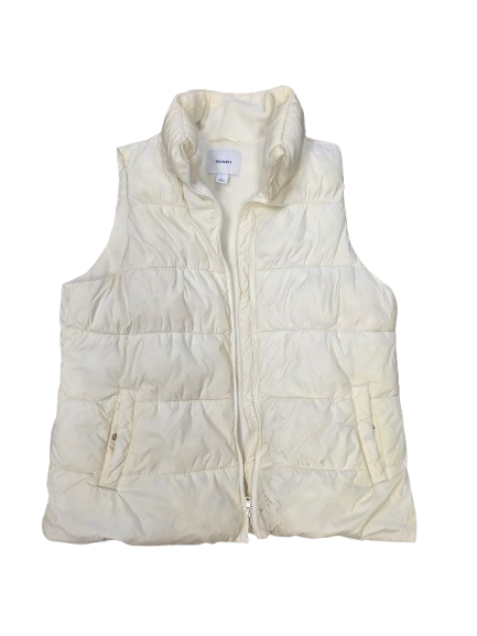 White Quilted Puffer Vest