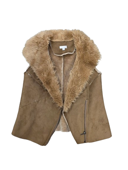 Tan Faux-Suede Vest