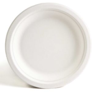 9" Natural Round Plate