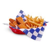 Basket Liner Blue Checkered 1000 Count