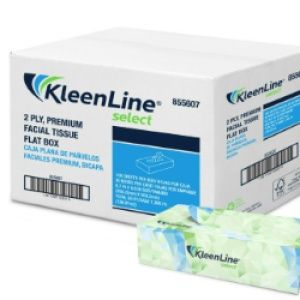 Kleenline facial tissues flat box 30/100ct