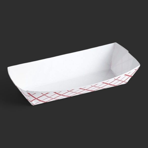 5lb Food tray Red Checkered