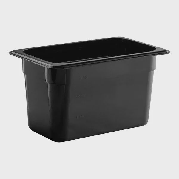 Cambro 6" Deep Black 1/4 Size