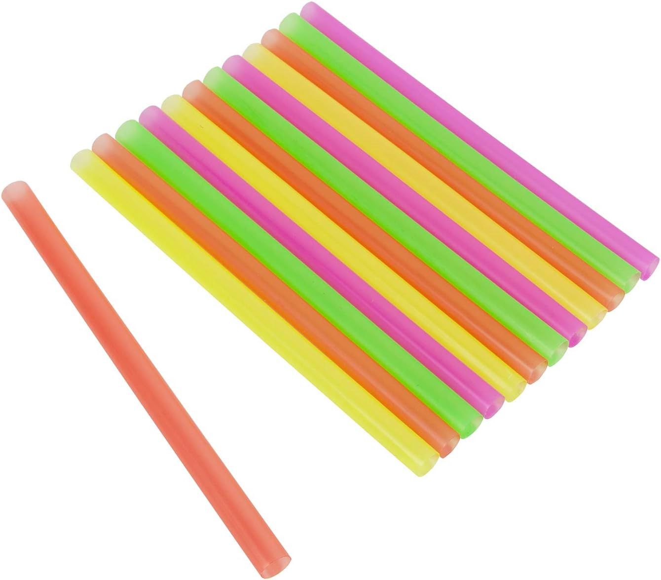 Colossal Neon Straws 4x500 Count