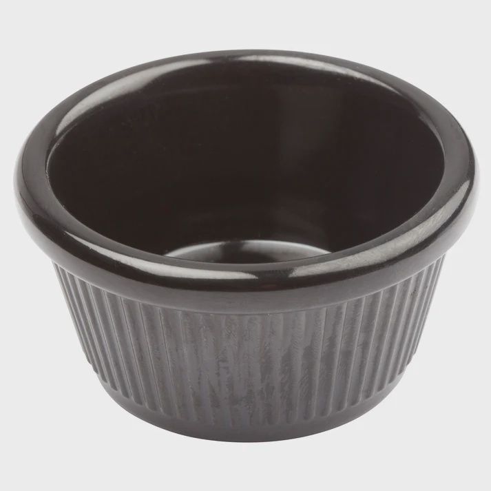 Winco 4oz Ramekin Black 12pk